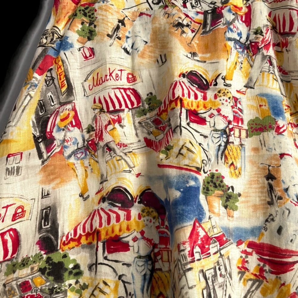 Liz Claiborne colorful A-line skirt size 8 - Picture 3 of 6